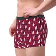 thumbnail image 2 of Yiaed white Tree red plaid Print Men's Soft Cotton Boxer Shorts Breathable Boxers Underwear Moisture-Wicking Underwear Stretch Boxer Briefs for Man-Small, 2 of 5