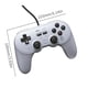 thumbnail image 3 of 8BitDo Pro 2 Controlador de juego de PC con cable Gamepad Joystick de juego para computadora portátil (gris), 3 of 9
