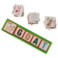thumbnail image 1 of Juego de letras a juego, bloques de madera, juego de ortografía, divertido juego interactivo de rompecabezas de ortografía del alfabeto para niños en, 1 of 9
