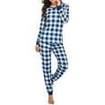 thumbnail image 2 of Avidlove Womens Pajamas Sets Plaid Long Sleeve Tops with Jogger Pjs Bottom Soft Lounge Set with Pockets, 2 of 7