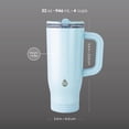 thumbnail image 5 of TAL 32oz Stainless Steel Skye Tumbler with Flip-Up Straw, Light Blue Shimmer, 5 of 8