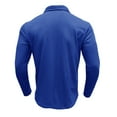 thumbnail image 7 of YYDGH Men's Casual Polo Shirts Classic Button Basic Long Sleeve Shirt Solid Color Cotton Tees Stylish Pullover Tops, 7 of 7