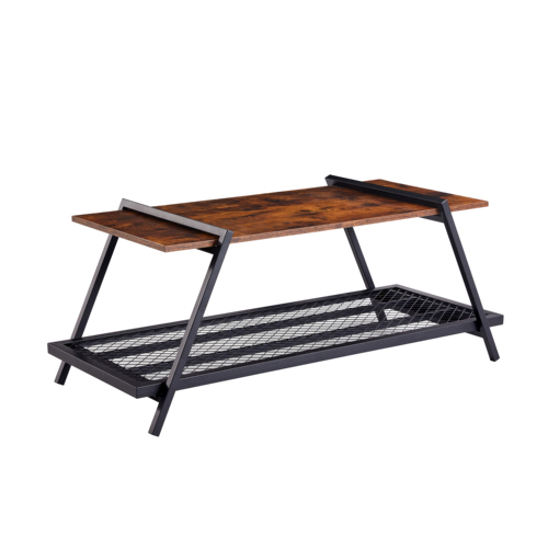 CLEARANCE! Coffee Table Simple Modern Coffee Table Open Design Rectangular Minimalist Coffee