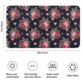 thumbnail image 3 of Pioneer Flower Floral Print Pattern Bathroom Rugs Mat, Non Slip Microfiber Bathroom Rug with Rubber Backing, Soft Mats for Bathroom Floor Tub Shower, 17"x30", 3 of 5