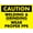 Warning Sign 1, variant on Caution Work in Progress Sign - 8"x12" Tin Metal Warning Vintage Wall Decor for Home Farm Bar Coffee Shop Club