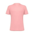thumbnail image 4 of Cuoff Men's casual solid color V-neck gentleman's business short-sleeved fitness T-shirt Pink 3X, 4 of 5