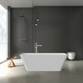 thumbnail image 1 of 59 in. Acrylic Flatbottom Freestanding Soaking Bathtub in Glossy White, 1 of 5