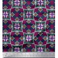 thumbnail image 1 of Soimoi Rayon Fabric Check & Geometric Print Sewing Fabric Yard 42 Inch Wide, 1 of 5