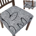 thumbnail image 1 of Juego de 6 fundas de asiento para sillas de comedor SearchI Stretch Grey Lotus, 1 of 9