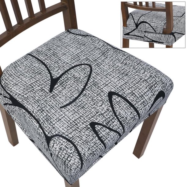 Juego de 6 fundas de asiento para sillas de comedor SearchI Stretch Grey Lotus