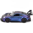 thumbnail image 2 of 1:32 Scale Porsche 911 GT3RS Alloy Die-Cast Metal Car Model with Sound, Lights, and Recoil Function - Kids' Toy Car Collection, Boy's Birthday Gift, 2 of 6