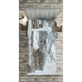 thumbnail image 3 of Ambesonne Animal Quilted Bedspread Set 2 Pcs, European Lynx Wilderness, Twin Size, Pale Brown White, 3 of 3