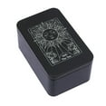 thumbnail image 1 of HLONK Metal Game Card Box Playings Tarots Container Storage Case Packing Poker Box Playings Cards Box Empty Candy Storage Case, 1 of 8