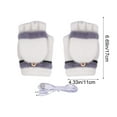 thumbnail image 3 of Guantes calefactados | Recargable Térmico Eléctrico | Pantalla táctil impermeable, forro polar, calor rápido para el invierno, alivio de la artritis | Multicolor | Pack de 2 | Unisex, 3 of 6