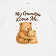 thumbnail image 4 of Inktastic My Grandpa Loves Me Boys or Girls Baby T-Shirt, 4 of 5