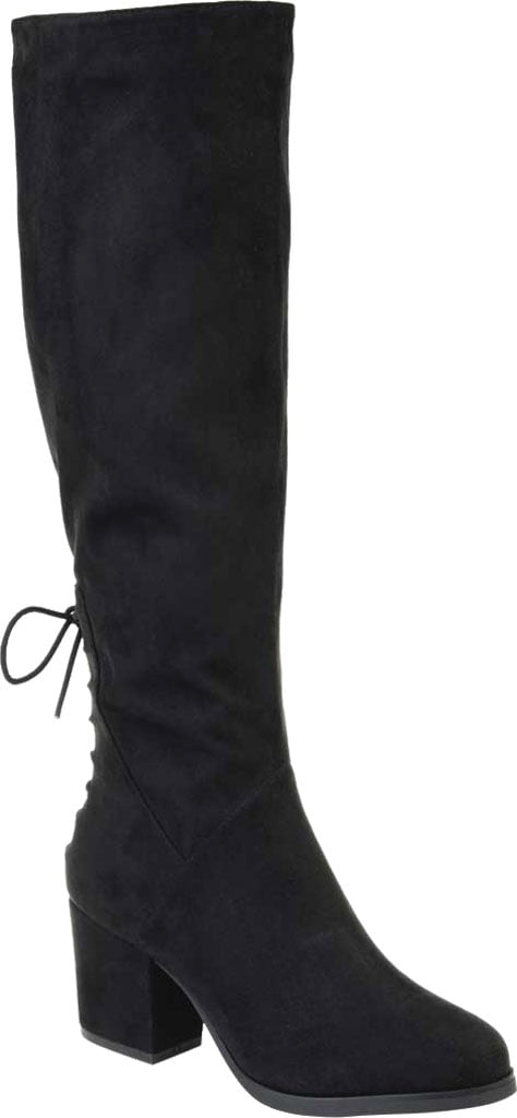 Women's Journee Collection Leeda Knee High Boot Black Faux Suede 6 M ...