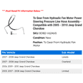thumbnail image 2 of To Gear From Hydraulic Fan Motor Power Steering Pressure Line Hose Assembly - Compatible with 2005 - 2010 Jeep Grand Cherokee 2006 2007 2008 2009, 2 of 2