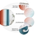 thumbnail image 3 of Burnt Orange Teal Ombre Bathroom Shower Curtains with 12 Hooks Polyester Waterproof Shower Curtain for Stalls and Bathtubs Modern Abstract Gradient Decorative Bathroom Privacy Curtain 36x78 Inches, 3 of 9