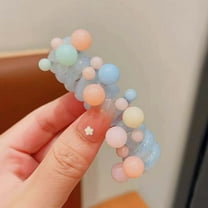 Bilqis Flower Braided Telephone Wire Hair Bands Phone Cord Straight Spiral Hair Ties Ponytail Braids Fixed Hair Rope Accessories for Women Girl Hairpin Daily Use