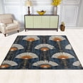 thumbnail image 2 of Yayeee Area Rugs for Living Room 6.7'x4.8' Non Slip Washable Bedroom Floor Carpet, Orange Elegant Geometric, 2 of 5