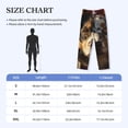 thumbnail image 4 of Lsque Flower Crown Dog Print Men's Pajama Pants, Lounge Pant - Comfortable Home Wear,Elastic Waistband, Stylish Design-Small, 4 of 9