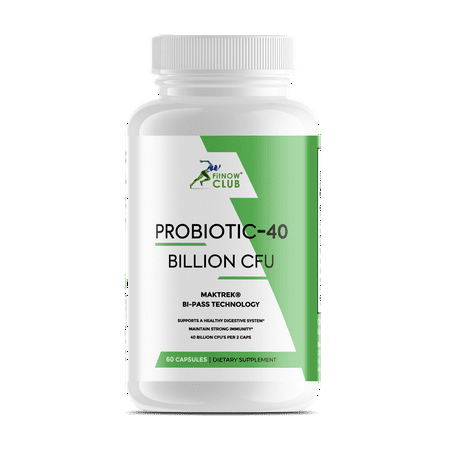 FitNOW Club Probiotic Dietary Supplement for Men and Women-1 Pack (60 Count)