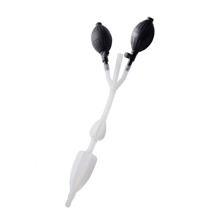 Cleanstream Double Bulb Silicone Anal Enema Catheter, No-Mess Colon Cleanse, 17.5 Inches, Easy To Use