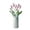 Closed Light Pink Tulip, variant on 6pcs Crochet Flower - Handmade Knitted Yarn Flowers, Graduation Flower Woven Flowers, Completed Crochet Flowers, Closed Light Pink Tulip