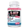 Super Strength 5-HTP 200 mg Supplement | Boosts Serotonin Production | Promotes Calm Relaxed Mood | Supports Sleep & Support | Natural Dietary Supplement | 60 Capsules | 5 HTP for Women & Me