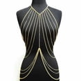thumbnail image 2 of GKNET Women Bra Waist Belly Crossover Body Chain Harness Tassel Necklace Body Jewelry-Silver, 2 of 5