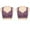 Purple, variant on Front Closure Bras for Women Womens Bras No Underwire 2-Pack Supportive Bralette Wireless Plunging Retro Full Coverage Bralettes Solid Embroidered Underwear for Lady Running M Pink