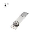 thumbnail image 2 of Eigraketly Cerradura de puerta de armario, pestillo de cajón de seguridad de Metal, armario, cerradura de armario, reemplazo de oficina para Herramientas y ferretería Plata 3 pulgadas, 2 of 6