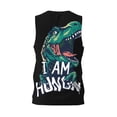 thumbnail image 2 of Rocae Hungry Tyrannosaurus for Men's Basketball Jersey Lightweight and Breathable Athletic Tank Top,Quick-Drying Sports Jersey X-Large, 2 of 9