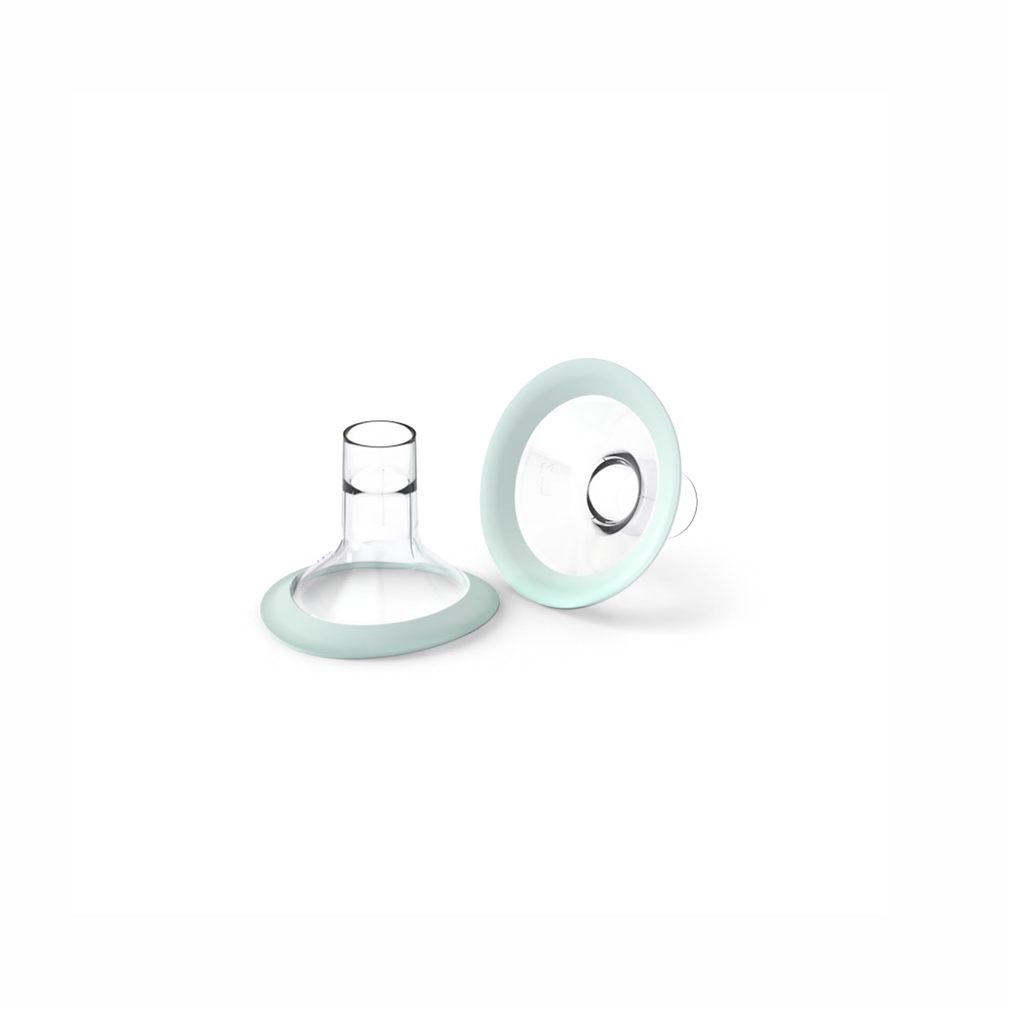 Zomee Flex Breast Nipple Shield Latch Assistance Inverted or Flat- Comfortable & Soft for Easy Pumping Use for Z1 Z2 Breast Pump (Multiple 2 Pack Sizes) (21mm)