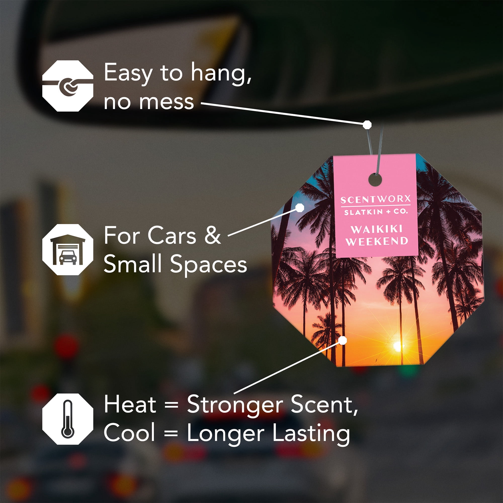 Scentworx Waikiki Weekend 3 Pack Hang Tag