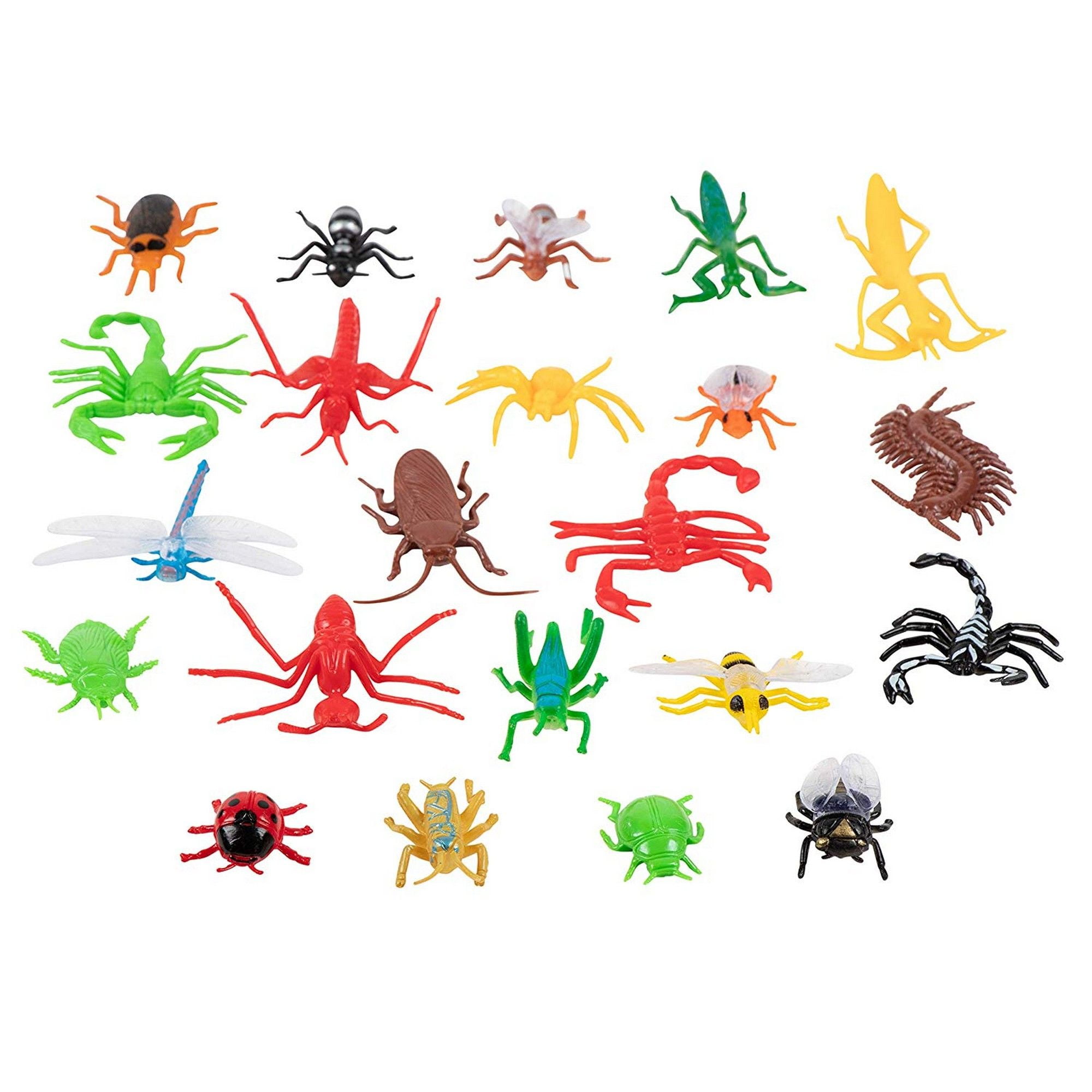 22 Assorted Small Plastic Bugs And Insects For Kids Creepy