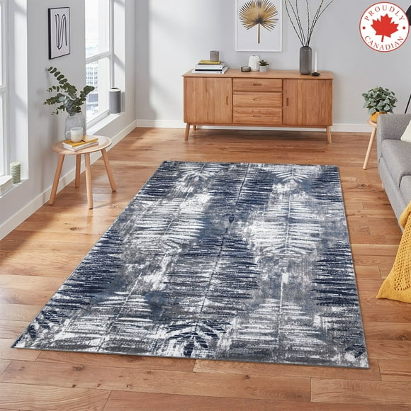 A2Z Paris 1941 Abstract Contemporary Distressed Leaf Floral Designer Stylish Soft Bedroom Dining Room Hallway Living Room | Area Rug Tapis Carpet (3x5 2x7 4x6 5x7 5x8 7x9 8x10)
