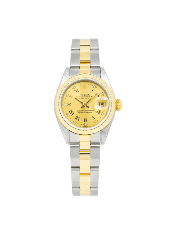 Pre-Owned Vintage Rolex Ladies Datejust 26mm 69173 with Two-Tone Oyster Bracelet