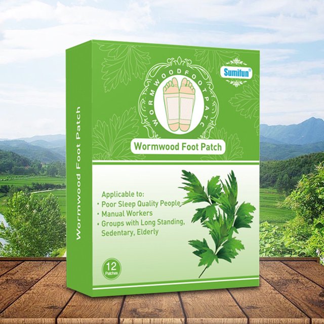 Parche De Pie 12 unids/caja de pegatinas de desintoxicación corporal para mejorar el sueño, ajenjo autoadhesivo para la parte inferior del cuerpo Sywqhk Cuidado Belleza