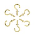 thumbnail image 2 of Ganchos de ojo de tornillo pequeños Uxcell de 1.1" con tornillos autorroscantes de acero al carbono dorado 50 piezas, 2 of 5