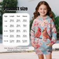 thumbnail image 7 of Xoenoiee Cardinal Cherry Blossom Print Hoodies Dress for Kids Trendy Long Hoodies Sweatshirt for Toddler Girls Pullover Sweater with Pocket Long Sleeve Shirt Active Jumpers Tunic Tops, 9-10 Years, 7 of 7