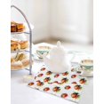 thumbnail image 4 of Cute Ladybugs Kitchen Dish Towels for Drying Dishes Set of 4, Spring Botanical Leaves Farmhouse Waffle Weave Microfiber Hand Tea Bathroom Towels Quick Dry & Absorbent Towel 12x12, 4 of 7