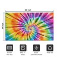 thumbnail image 5 of Colorful Rainbow Tie Dye Spiral Pattern Door Rugs,Washable Non Slip Door Mats Indoor,Decorative Door Mats,Entry Mat Indoor for Entrance,Bedroom,Kitchen,Bathroom,17"x30", 5 of 6