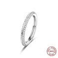 thumbnail image 1 of 925 Silver Stackable Vintage Leaf Ring For Women Crystal S925 Bowknot Rings Original Finger Rings Anniversary Retro Jewelry YFPTR058 8, 1 of 6