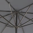 thumbnail image 6 of WestinTrends Paolo 9 Ft Outdoor Umbrella with Base Included, Market Table Umbrella with 18 Inch Fillable Square Base, Gray, 6 of 8