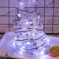 thumbnail image 2 of 13FT Christmas Ribbon with 40 LED Lights Waterproof Fabric Gift Wrapping Ribbons for Outdoor, 2 of 8
