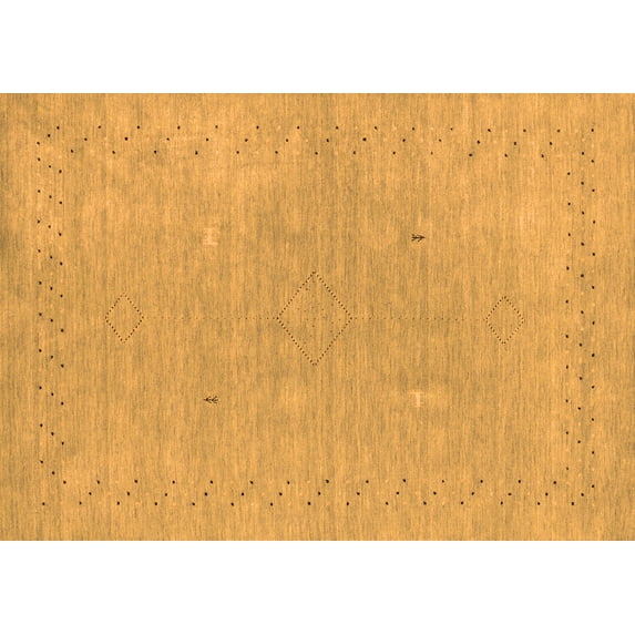 Ahgly Company Indoor Rectangle Abstract Orange Contemporary Area Rugs, 8' x 10'