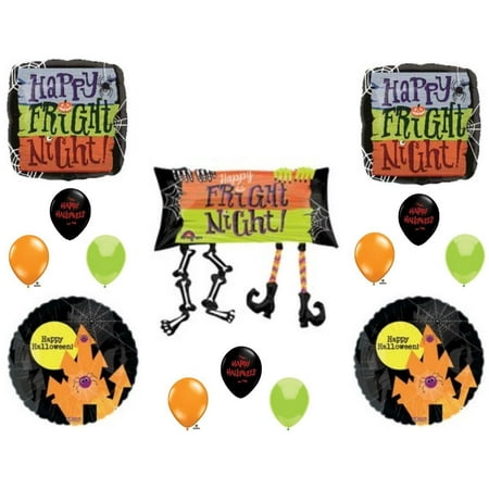 HALLOWEEN FRIGHT NIGHT Party Balloons Decoration Supplies Trick Or Treat Haunted House