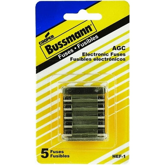 Cooper Bussmann Electronic Equipment Fuse Kit HEF-1 - Cartridge Fuses, 250 V, 3 Amps - Pack of 1