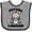 Heather and Black, variant on Inktastic Future Lineman in Training Baby Boys Baby Bib